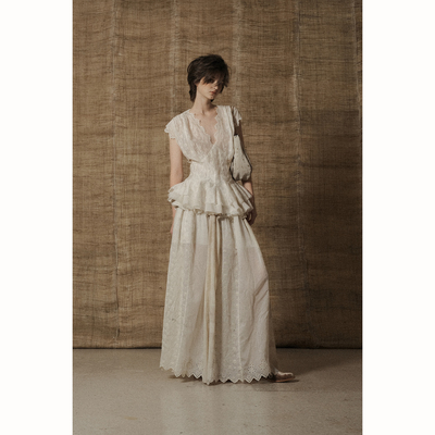 Mutedance植物染手工蕾丝套装