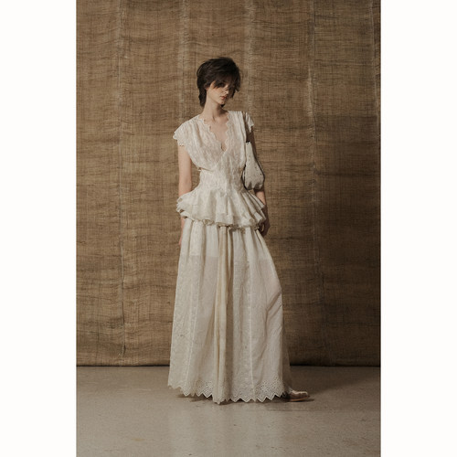 Mutedance植物染手工蕾丝套装