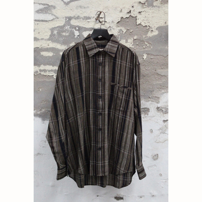 AVIVA JIFEI XUE 格纹薄纱衬衫