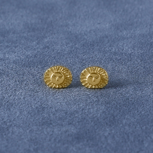 纯银 PEPE 镀金小海神耳钉 SALE