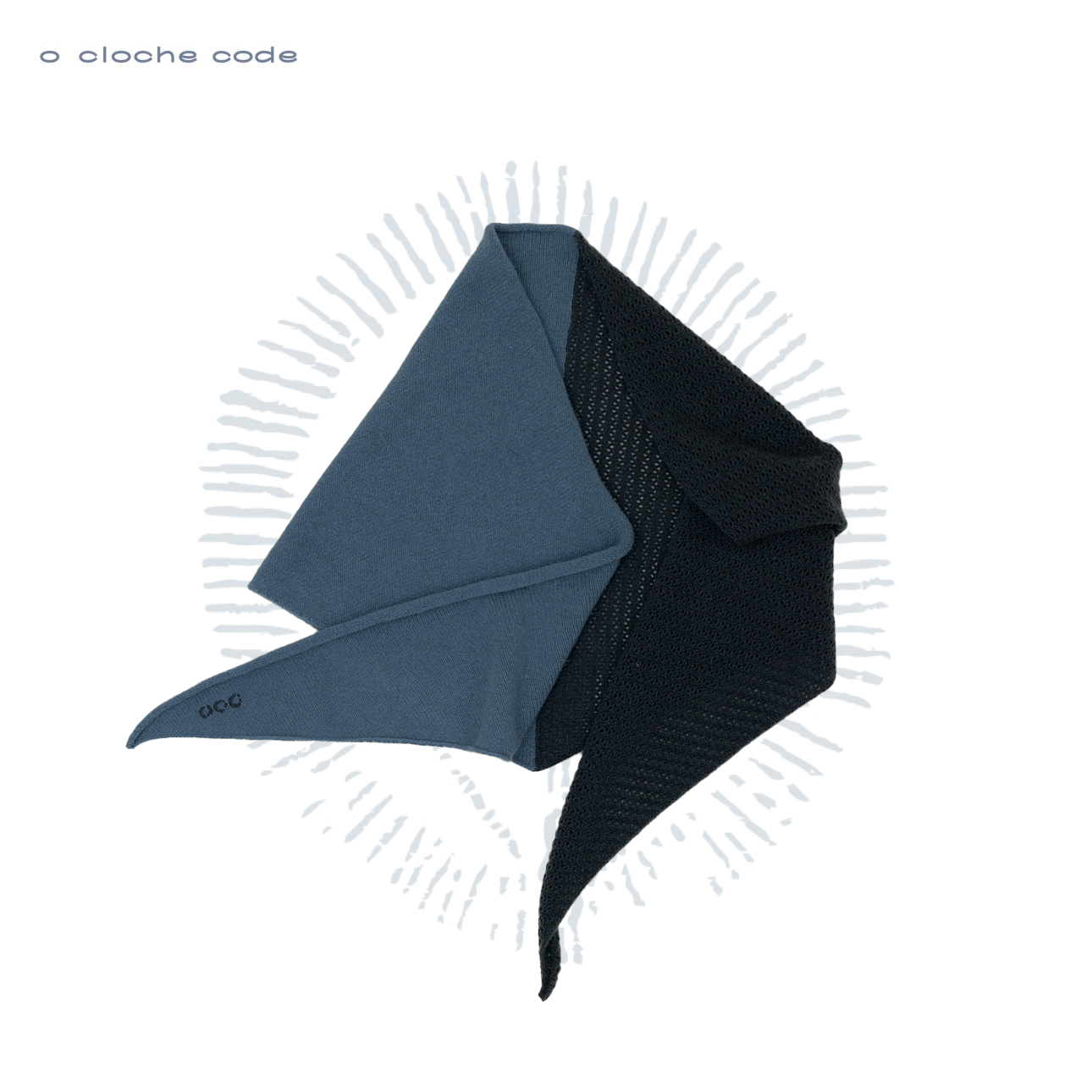 o cloche code 25秋冬 羊绒双拼三角巾