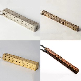 Parts of Four 几何穿孔长方体存香项链集合 琥珀盒