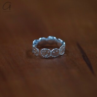 SALE E PEPE 纯银表情戒指