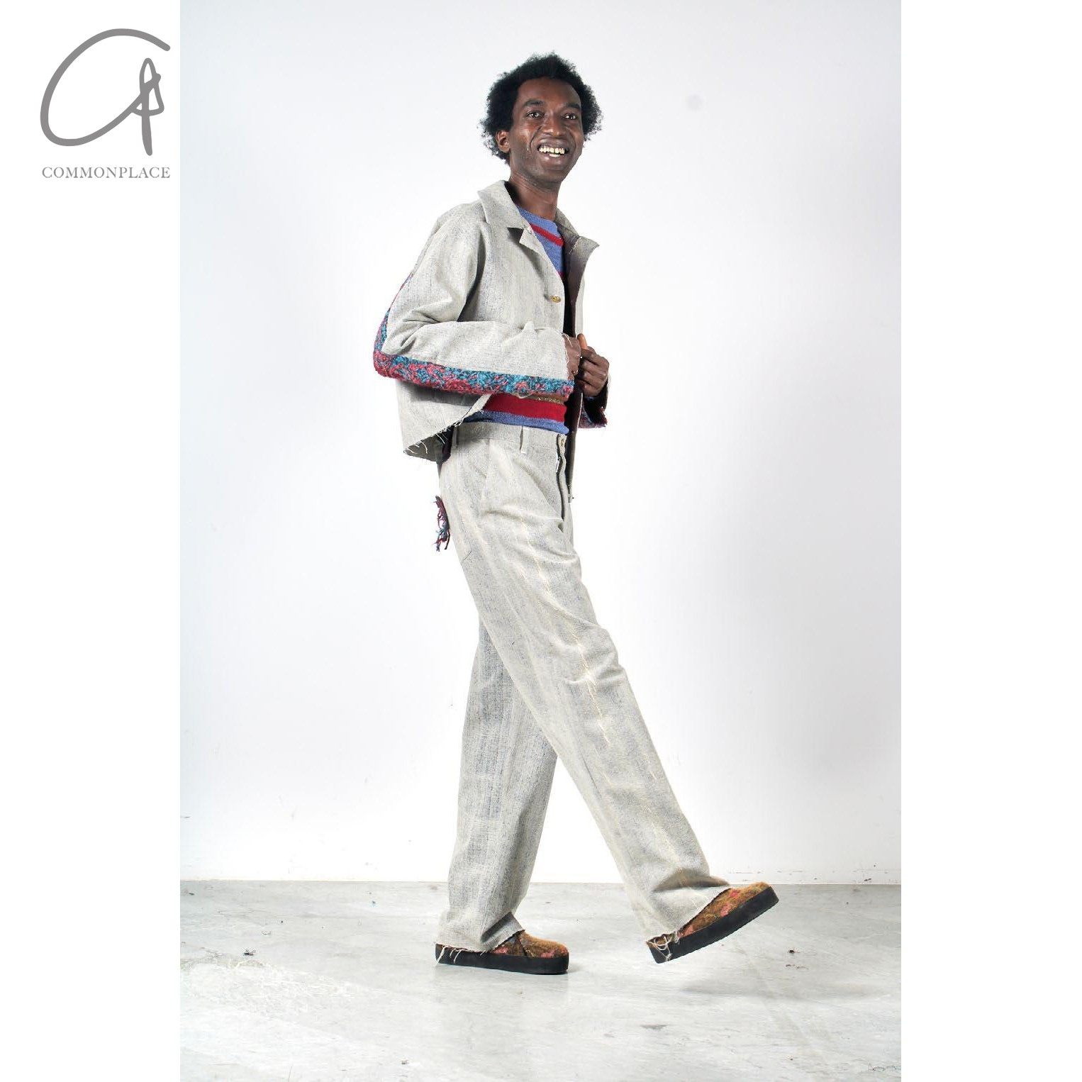 23秋冬方领针刺牛仔机车夹克