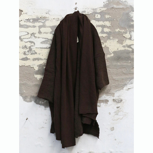 预 Daniel Andresen 25秋冬 初剪羊毛围巾式和服开衫/外套 比利时