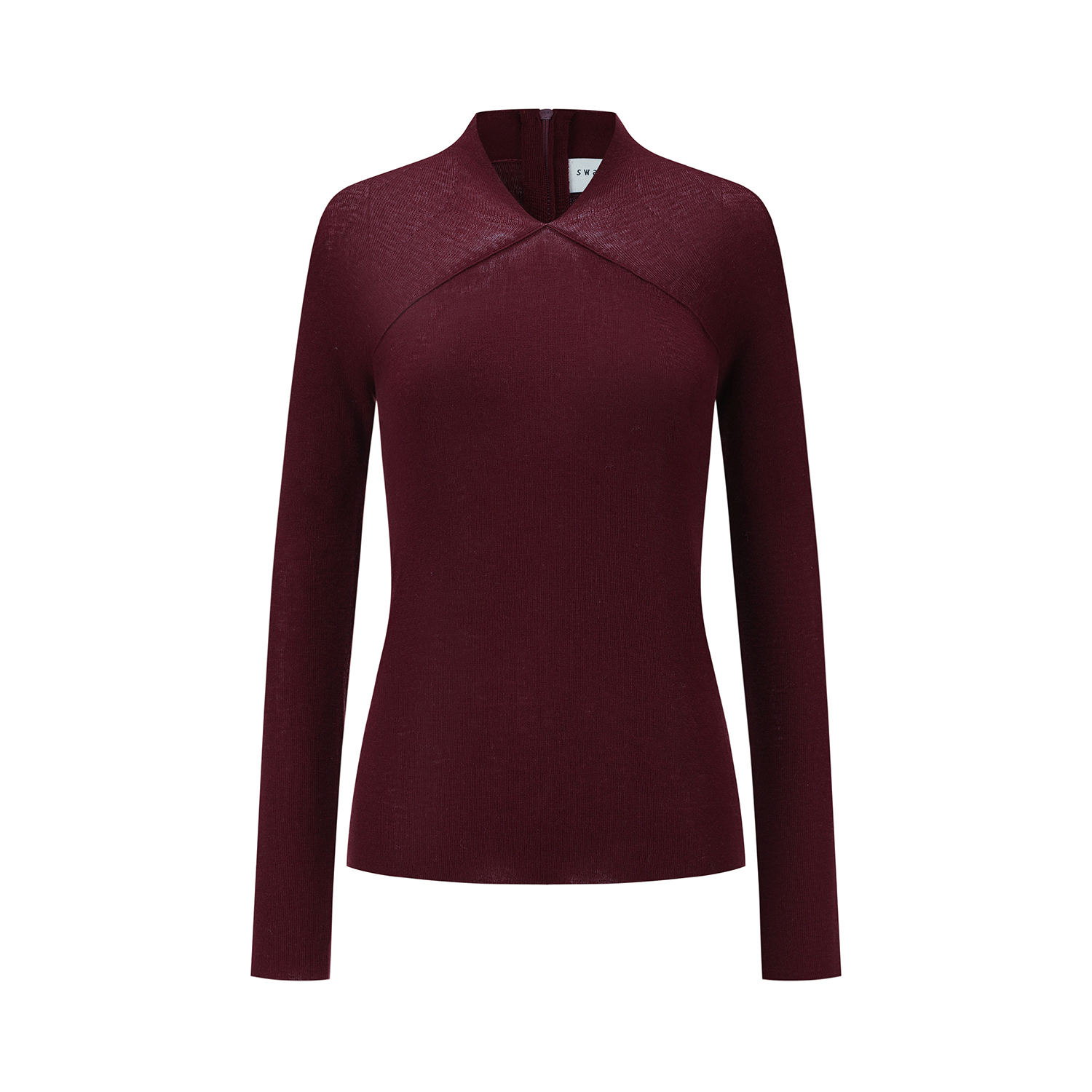 SWAYING 26早春 水溶羊毛翻领套衫