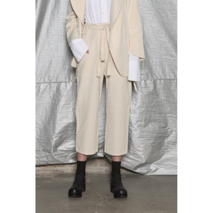 80%OFF Phoebe English 绑绳亚麻休闲裤 英国制造 当代 女性 解构