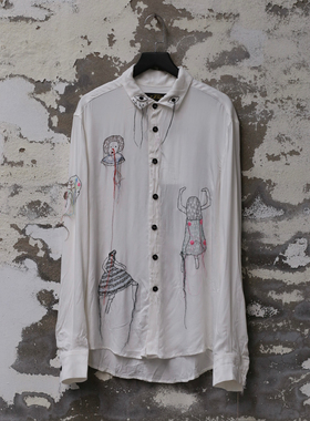 ARCHIVIO J.M.Ribot 纯手工刺绣衬衫  意大利