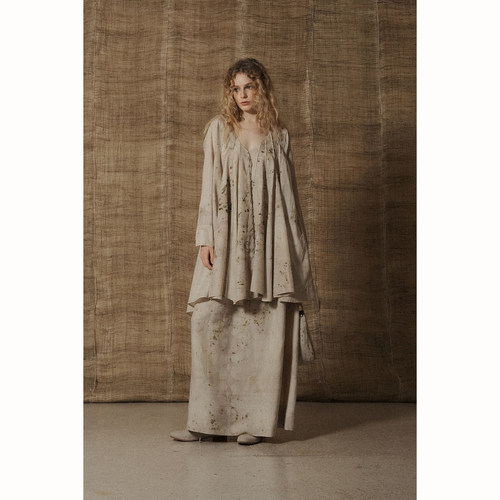 Mutedance 丝质花染外衣