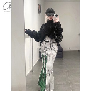 60%OFF 细节卫衣⾼领异形前短后⻓oversize WINDOWSEN