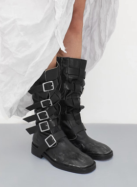 Miista  Evie 伊薇黑色靴子 西班牙