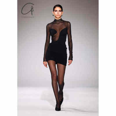 NensiDojaka不对称文胸线裙