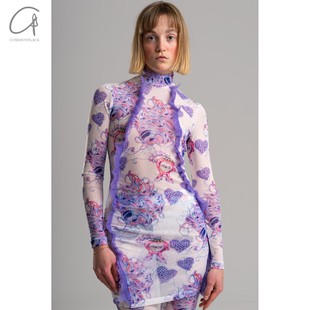 毛线怪物网眼印花连衣裙 ENTRUDO 70%OFF CONSTANCA