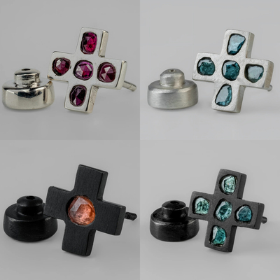 Parts of Four Plus Earring系列集合 II 手工十字耳钉