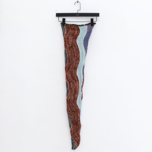 手作 亚麻羊毛长头巾帽 意大利 Vitelli 60%OFF