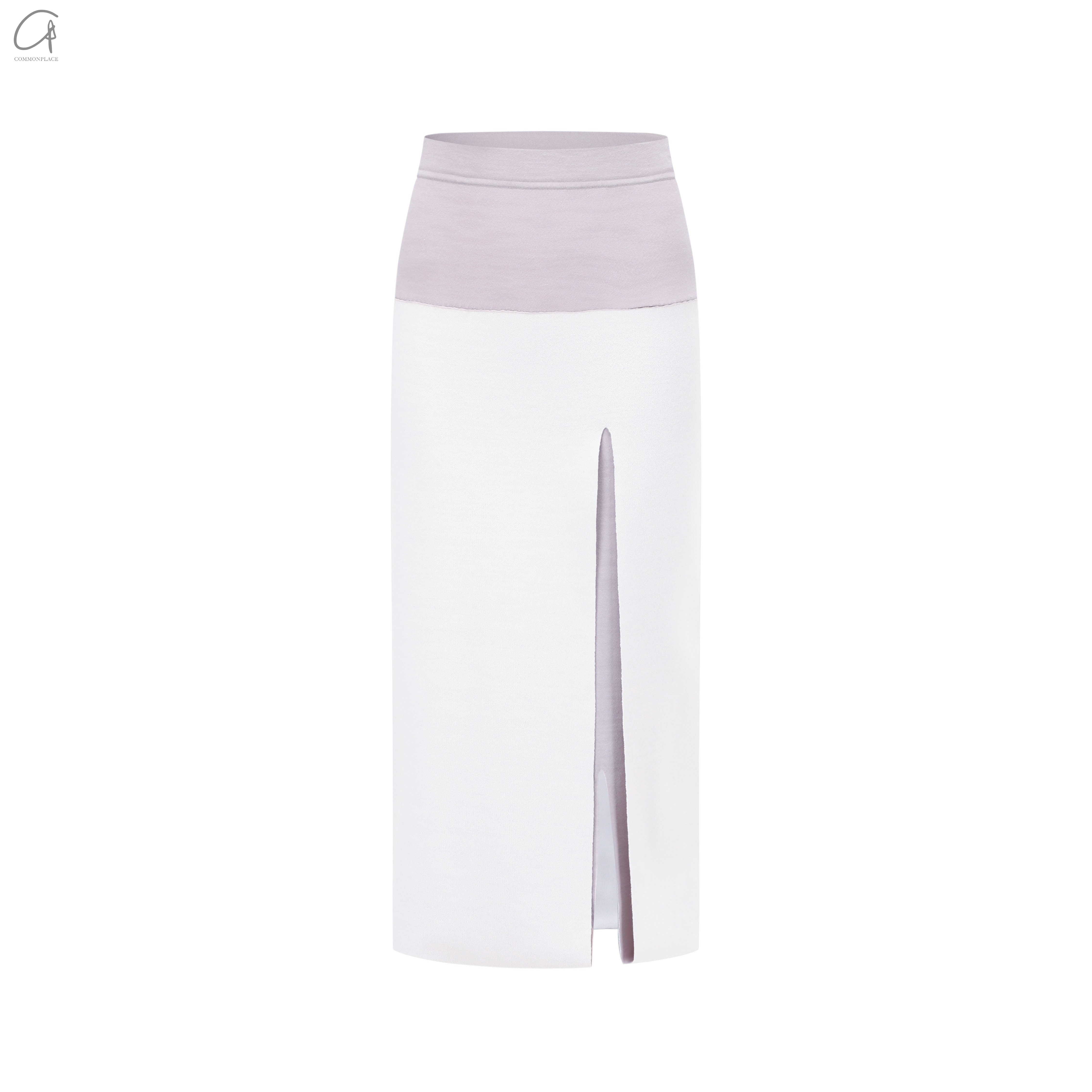 40%OFF SWAYING 羊毛双面撞色开叉半裙