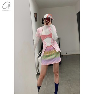 commonplace品牌集合店 KNITS机甲膨体拼接针织套头衫 80%OFF NAN