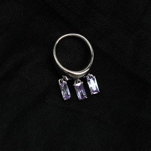 925银 长方宝石吊坠印章戒指 60%OFF YVMIN尤目