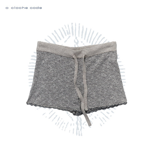 o cloche code 26SS 条纹系带短裤