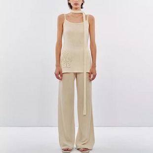 SWAYING 25早秋 针织直筒休闲裤