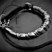 GOTI 意大利 BR2208 925银 马皮革手镯