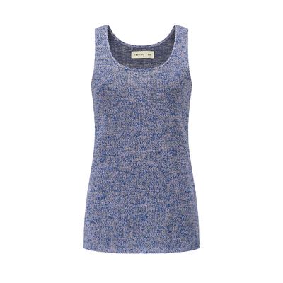 SWAYING SS26 勾边纸纱拼接U领背心