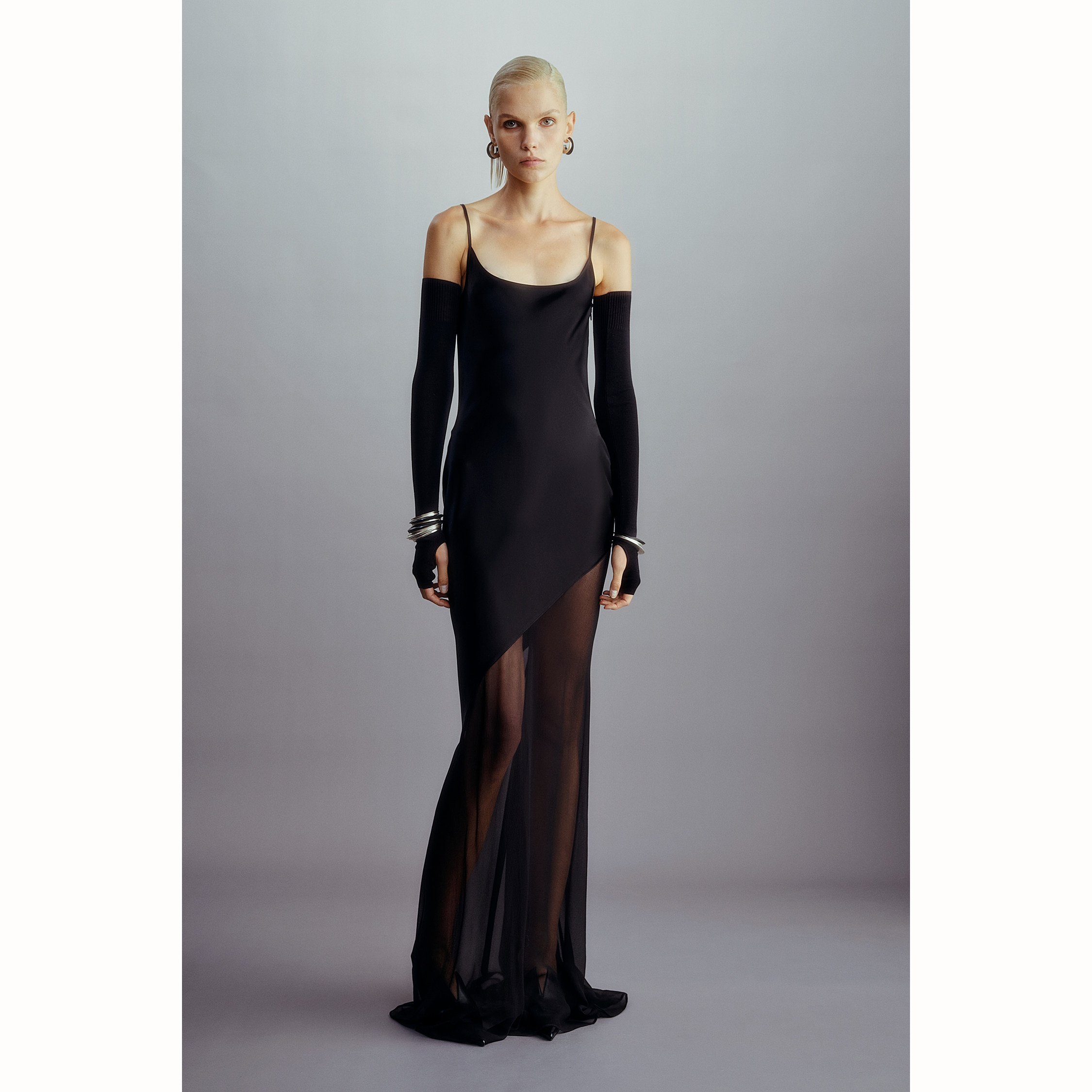 40%OFF OUDE WAAG 25春夏 拼接吊带连衣裙