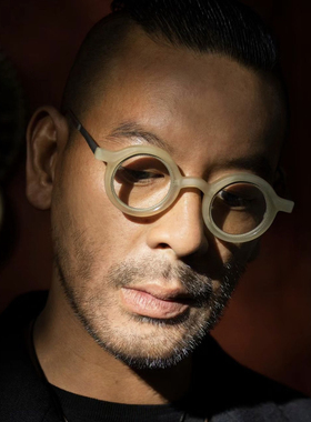 Rigards RG1062系列 钛合金天然牛角眼镜