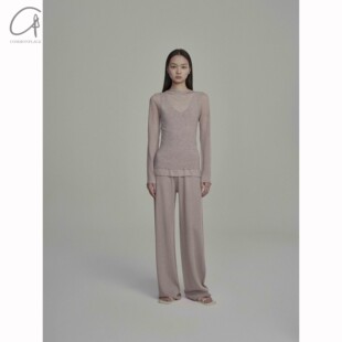 SWAYING 针织直筒裤