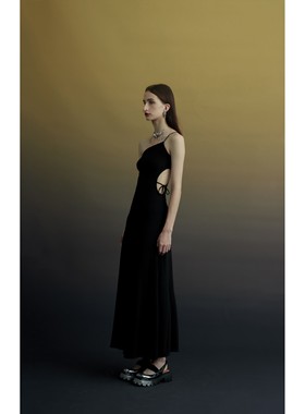 50%OFF PengTai  针织A字吊带裙