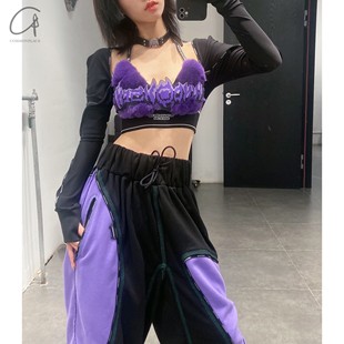 品牌涂鸦logo 皮草运动上衣 柔软毛绒 WINDOWSEN 70%OFF