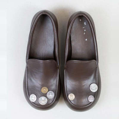 VeniceW 圆头硬币鞋