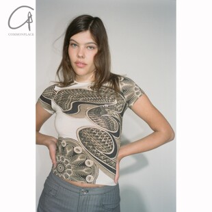 40%OFF MINI印花T恤 MIAOU