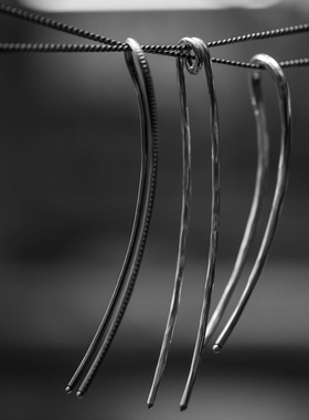 WERKSTATT MUNCHEN 925银 锤击发夹 德国高成都手工