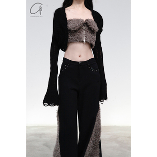 拉链毛绒抹胸 Zhou 系列 Rui 60%OFF