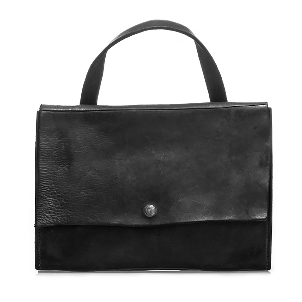GUIDI BC02 马皮全粒面方形手提包 意大利