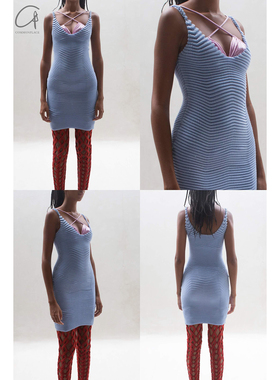 70%OFF ISA BOULDER 波浪针织吊带连衣裙系列