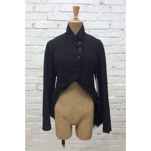 Marc 法国手作 不规则亚麻褶边夹克短外套 古典 Bihan 40%OFF