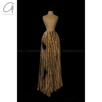 Mutedance23春夏丝绒印花半身裙