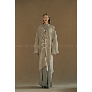 50%OFF Mutedance 山羊绒花染系绳长外套 手作