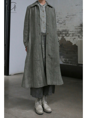 40% OFF BIEK VERSTAPPEN 单排扣长款风衣外套 荷兰