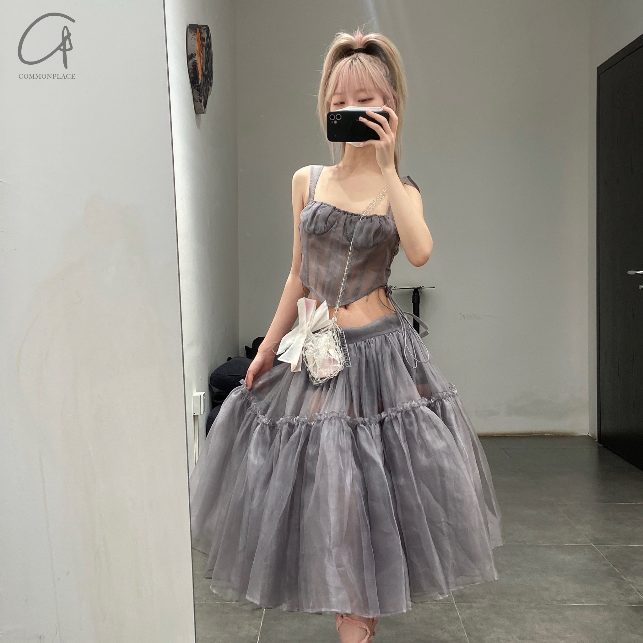 春夏紧身胸衣系列丝绸吊带