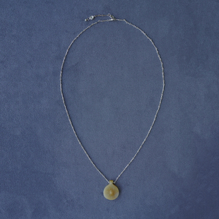 纯银黄玉酒壶吊坠项链 PEPE SALE