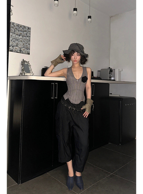 80% OFF Sandrine Philippe 宽松提花短款休闲裤侧兜 commonplace