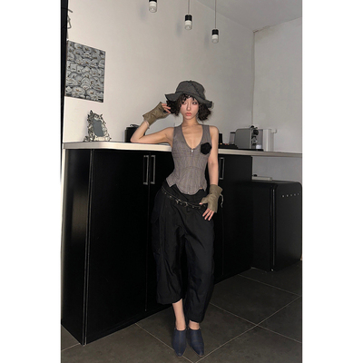 SandrinePhilippe短款休闲裤