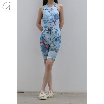 40%OFF印花网眼骑行短裤