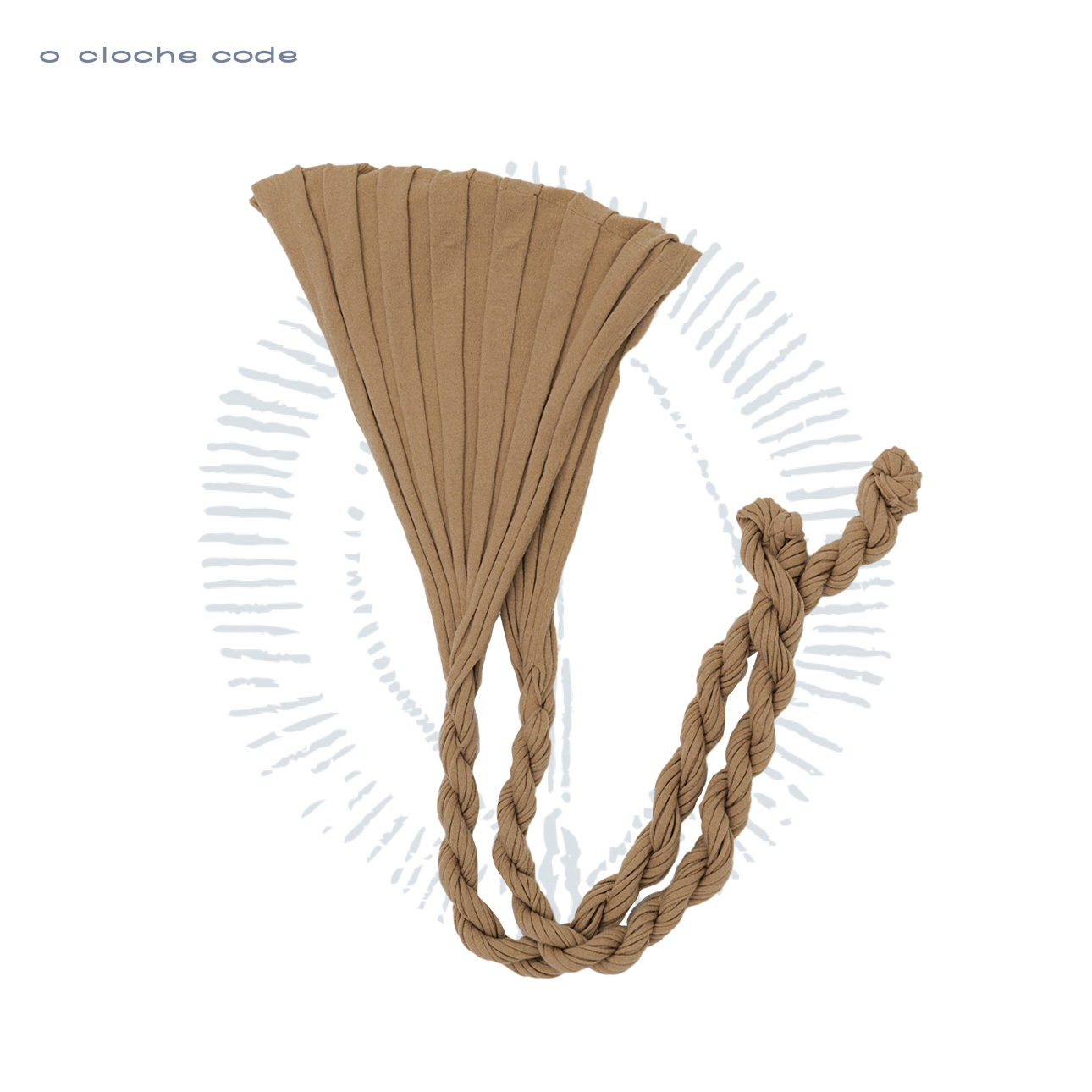 o cloche code 25秋冬 马尾结三角围巾美利奴羊毛针织