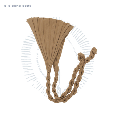 o cloche code 25秋冬 马尾结三角围巾美利奴羊毛针织