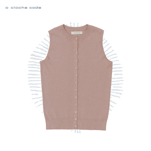 o cloche code 25秋冬 棉羊绒纽扣马甲