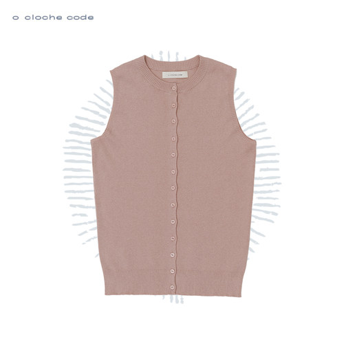 o cloche code 25秋冬 棉羊绒纽扣马甲